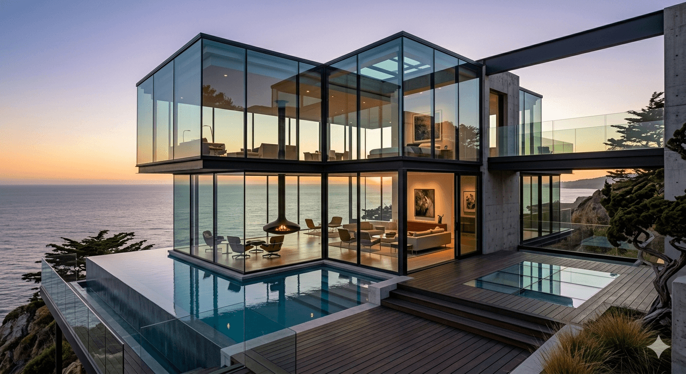 Apartamento sofisticado com varanda gourmet e vista privilegiada para o lago.